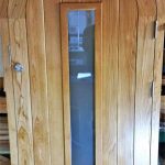Arched Front door under construction in our workshop