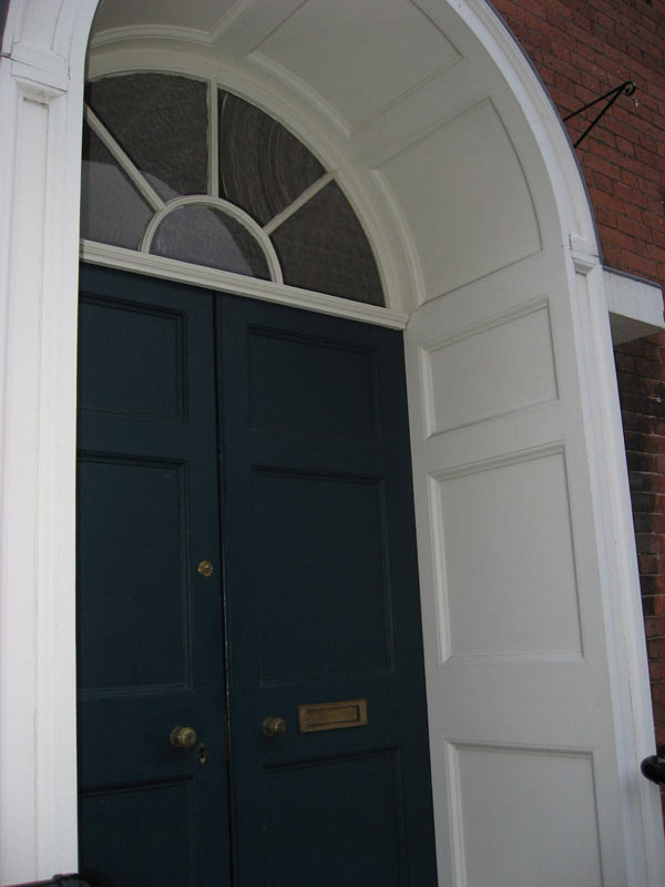 Arched frame and panelling listed building Lichfield Staffordshire