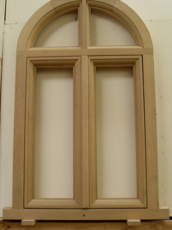 Conservation Arched window under construction in our workshop